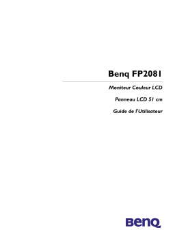 BenQ FP2081 Manuel utilisateur