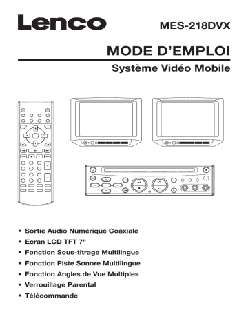 Manuel du propriétaire | Lenco MES-218 DVX Manuel utilisateur | Fixfr