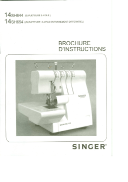 SINGER 14SH654 Manuel utilisateur