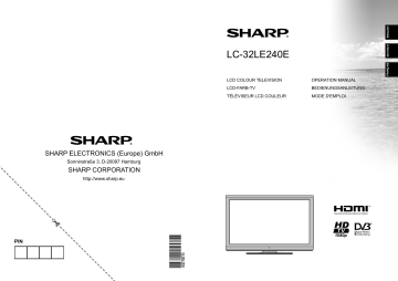 Manuel du propriétaire | Sharp LC-32LE240E Manuel utilisateur | Fixfr