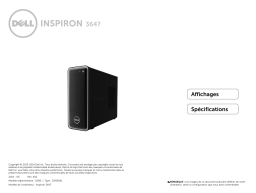 Dell Inspiron 3647 desktop spécification