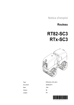 Wacker Neuson RTK82-SC3 Trench Roller Manuel utilisateur