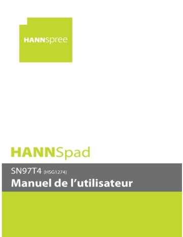 HannsPad SN97T4 | Mode d'emploi | Hannspree SN-97T4 Manuel utilisateur | Fixfr