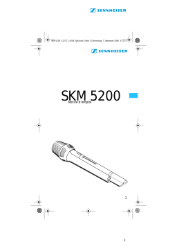 Sennheiser SKM 5200 Manuel utilisateur