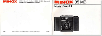 Minox 35 MB Mode d'emploi | Fixfr