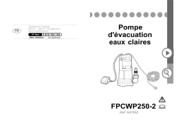 Castorama Pompe vide cave eau claire 250w Mode d'emploi