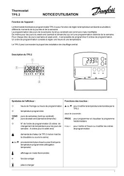 Danfoss TP5.2 Manuel utilisateur