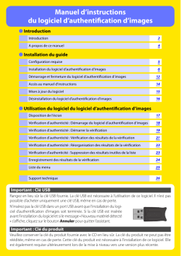 Nikon LOGICIEL D-AUTHENTIFICATION D-IMAGE Manuel utilisateur