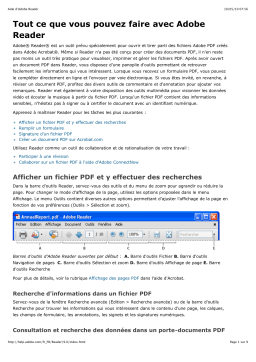 Adobe Reader 9 Mode d'emploi