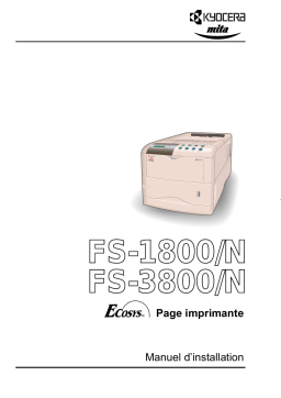 KYOCERA FS-3800 Manuel utilisateur