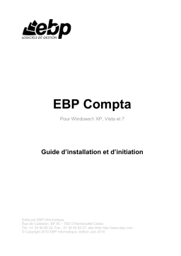 EBP Compta v15 Manuel utilisateur