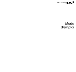 Nintendo DSi Mode d'emploi