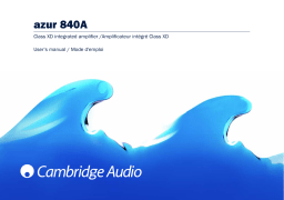 Cambridge Audio Azur 840A Manuel utilisateur