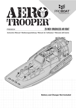 ProBoat Aerotrooper 25" Brushless Air Boat RTR Manuel utilisateur