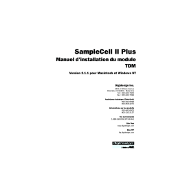 Avid Digidesign SampleCell II Plus version 2.1.1 Macintosh Windows NT Manuel utilisateur