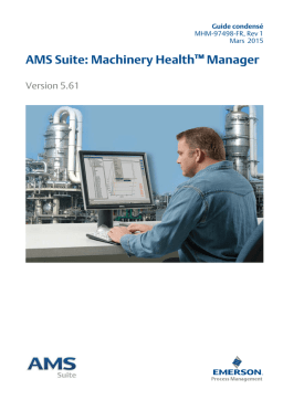 AMS Machinery Manager Guide de démarrage rapide