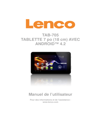 Mode d'emploi | Lenco Tab 705 Manuel utilisateur | Fixfr