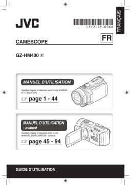 JVC GZ HM400, HM400E Manuel utilisateur