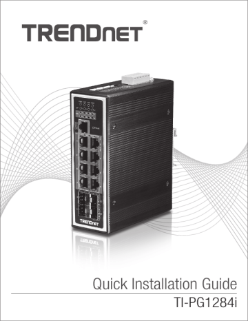 RB-TI-PG1284i | Trendnet TI-PG1284i 12-Port Hardened Industrial Gigabit PoE+ Layer 2+ Managed DIN-Rail Switch Manuel utilisateur | Fixfr