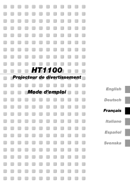 NEC HT1100 Manuel utilisateur