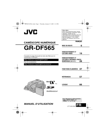 Mode d'emploi | JVC GR DF565 Manuel utilisateur | Fixfr