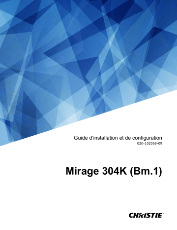 Christie Mirage 304K 30,000 lumen, 4K 6 lamp projector. Manuel utilisateur | Fixfr