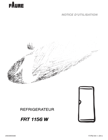 Manuel du propriétaire | Faure FRT 1156 W Manuel utilisateur | Fixfr