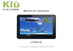 Curtis Klü LT 1041D Manuel utilisateur