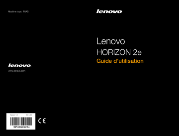Mode d'emploi | Lenovo Horizon 2E Manuel utilisateur | Fixfr
