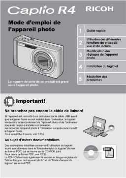 Ricoh Caplio R4 Manuel utilisateur