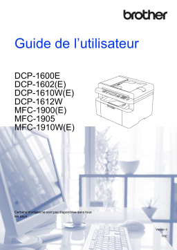 Brother DCP-1610WDCP-1610WVB Manuel utilisateur