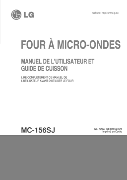 LG MC-156SJ Manuel du propriétaire