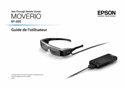 Epson Moverio BT-200 Manuel utilisateur