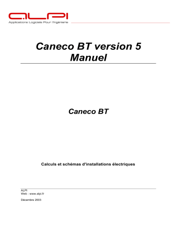 Mode d'emploi | Caneco BT version 5.1 Manuel utilisateur | Fixfr