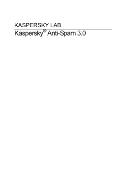 Kaspersky ANTI-SPAM FOR LINUX Manuel utilisateur