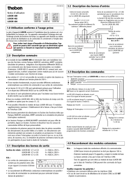 THEBEN LUXOR 402 Manuel utilisateur