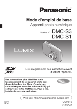 Panasonic DMC S1 Mode d'emploi