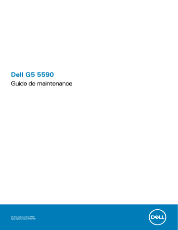 Dell G5 15 5590 gseries laptop Manuel utilisateur | Fixfr