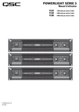 QSC Audio PL340 Manuel utilisateur