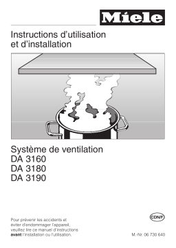 Miele DA 3180 Manuel utilisateur