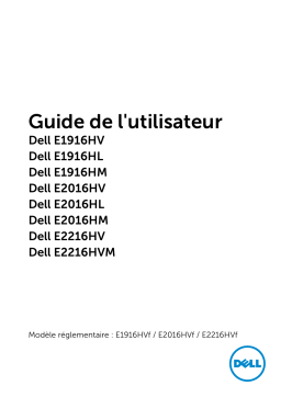 Dell E1916HM electronics accessory Manuel utilisateur