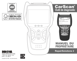 Innova FixAssist 3160RS Manuel utilisateur