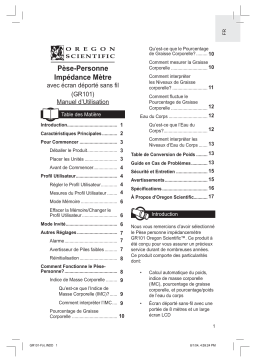 Oregon Scientific GR101 Manuel utilisateur