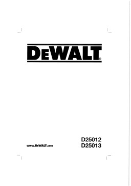 DeWalt D25013K Manuel utilisateur