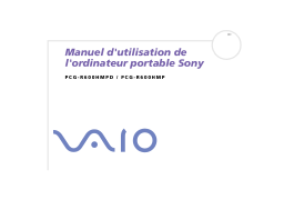 Sony PCG-R600HMP Manuel utilisateur