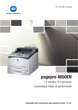 KONICA PagePro 4650EN Manuel utilisateur