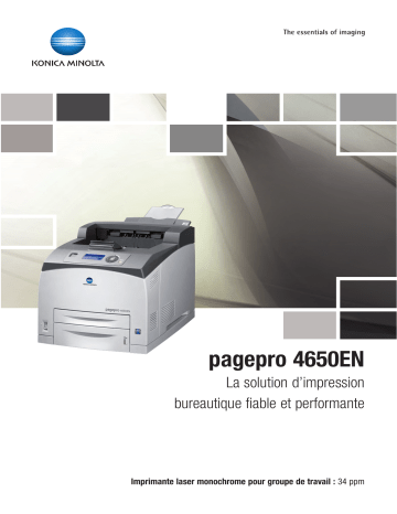 Manuel du propriétaire | KONICA PagePro 4650EN Manuel utilisateur | Fixfr