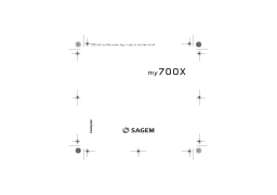 Sagem MY700X Manuel utilisateur