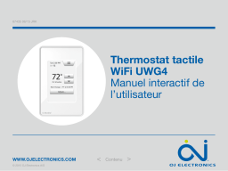 OJ Electronics UWG4 WiFi thermostat Manuel utilisateur