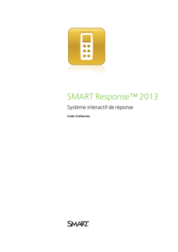 SMART Technologies Response 2013 Manuel utilisateur